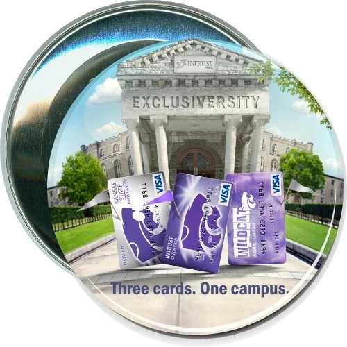 Visa, Kansas State, Exclusiversity. Business Button 1