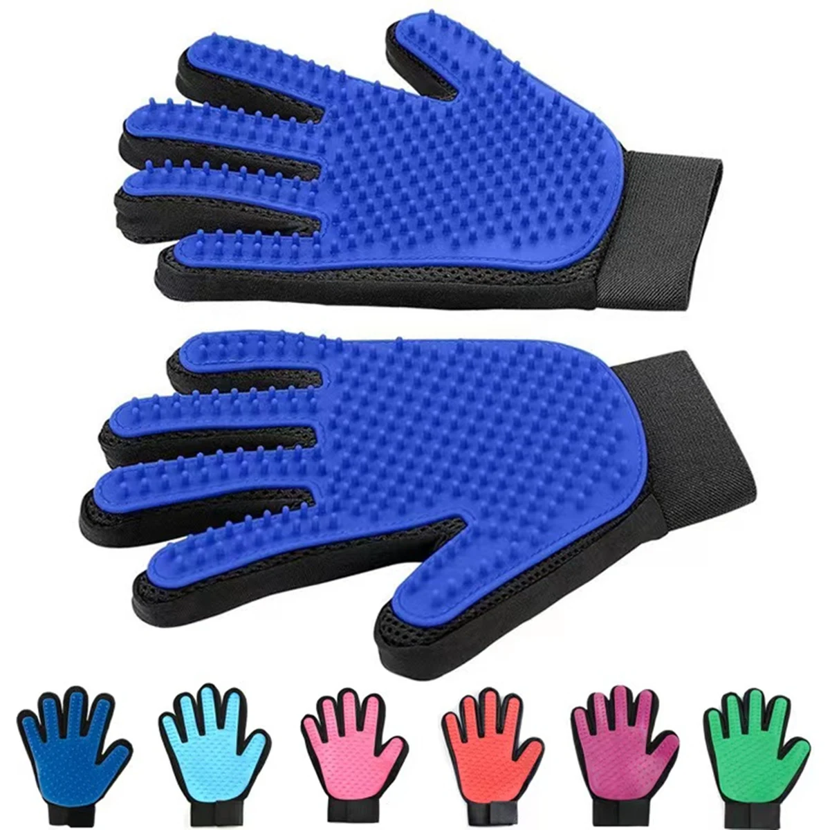 Pet Grooming Gloves Cat Brushes For Gentle Shedding 1