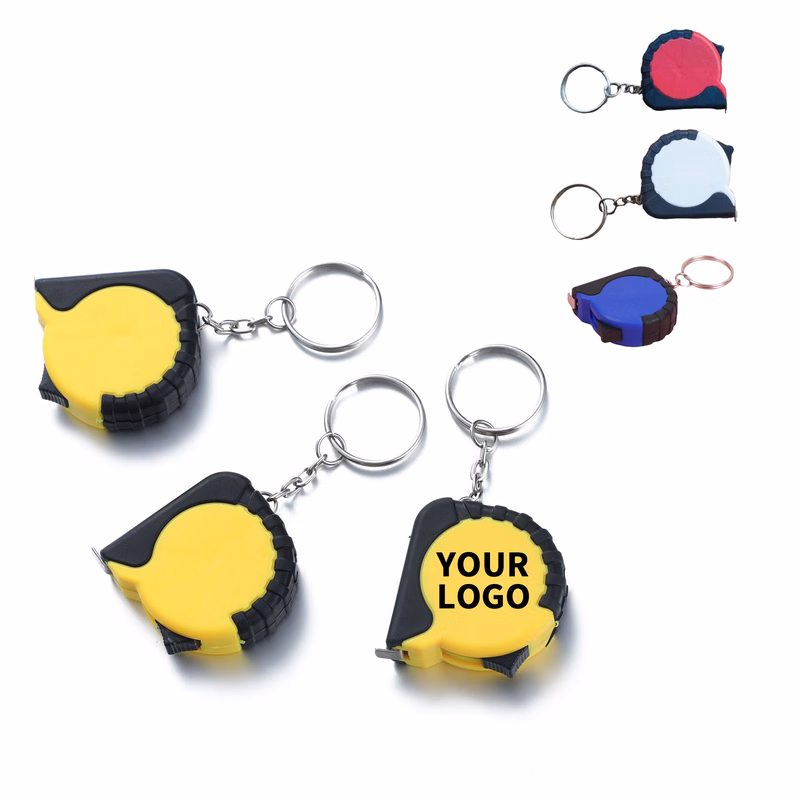 Mini Tape Measure With Key Ring Self Lock