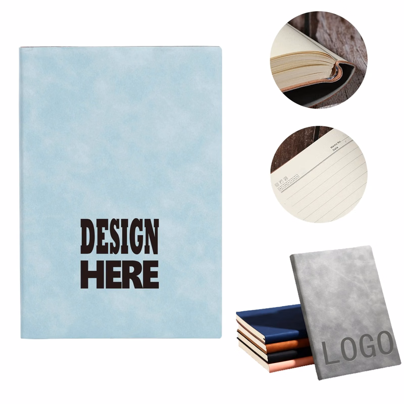 A5 Notebook with Soft Leather Cover