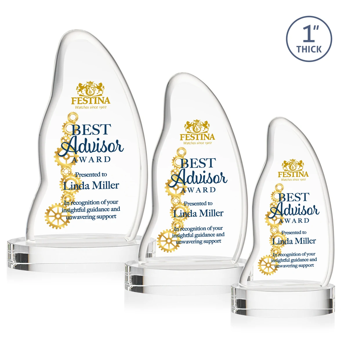 Beauford VividPrint™ Award on Base - Clear 1