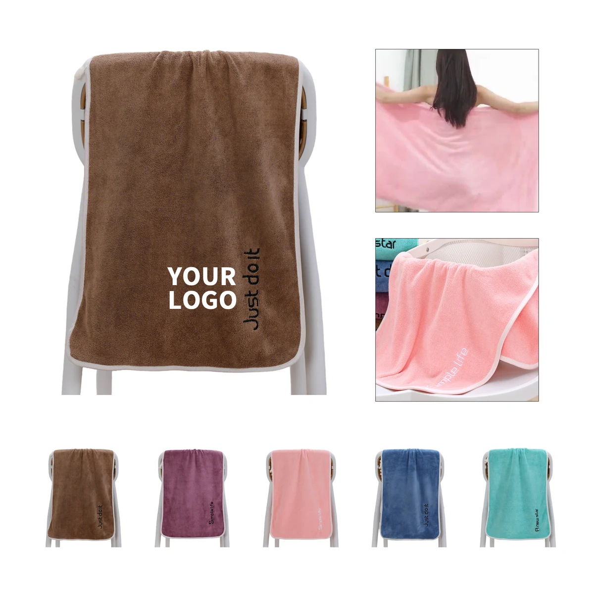 Coral Fleece Towel 350 GSM 13.8" x 29.6" 1