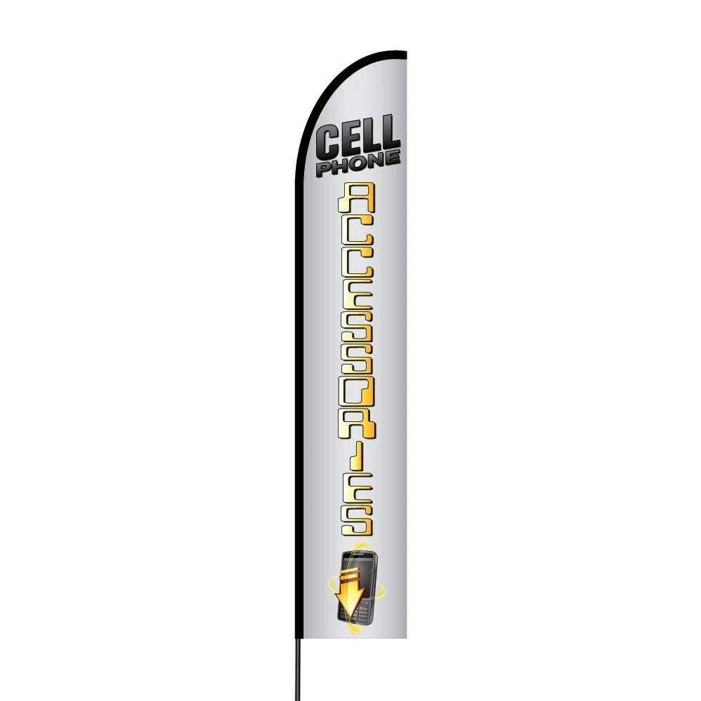 Cell Phone Accessories Flag Kit 15' Feet Feather Flag Sign Outdoor Banner 1