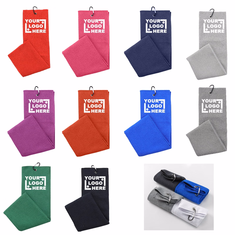 Custom Microfiber Golf Towel with Carabiner