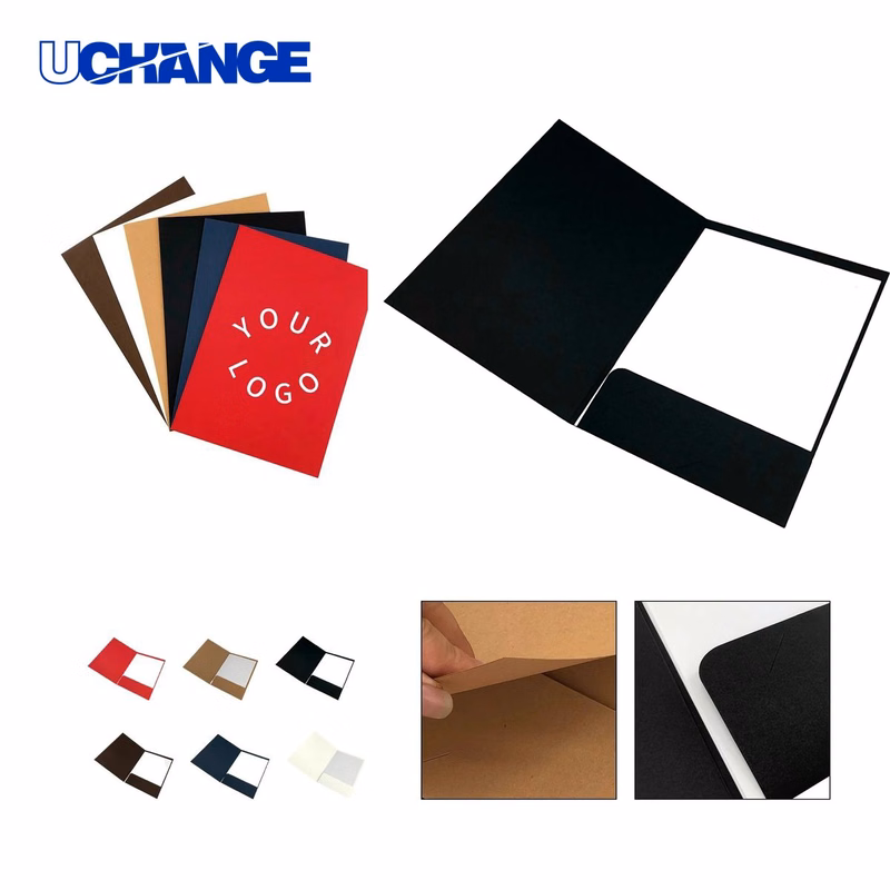 A4 Cardboard Folder Organizer with Paperboard Clips