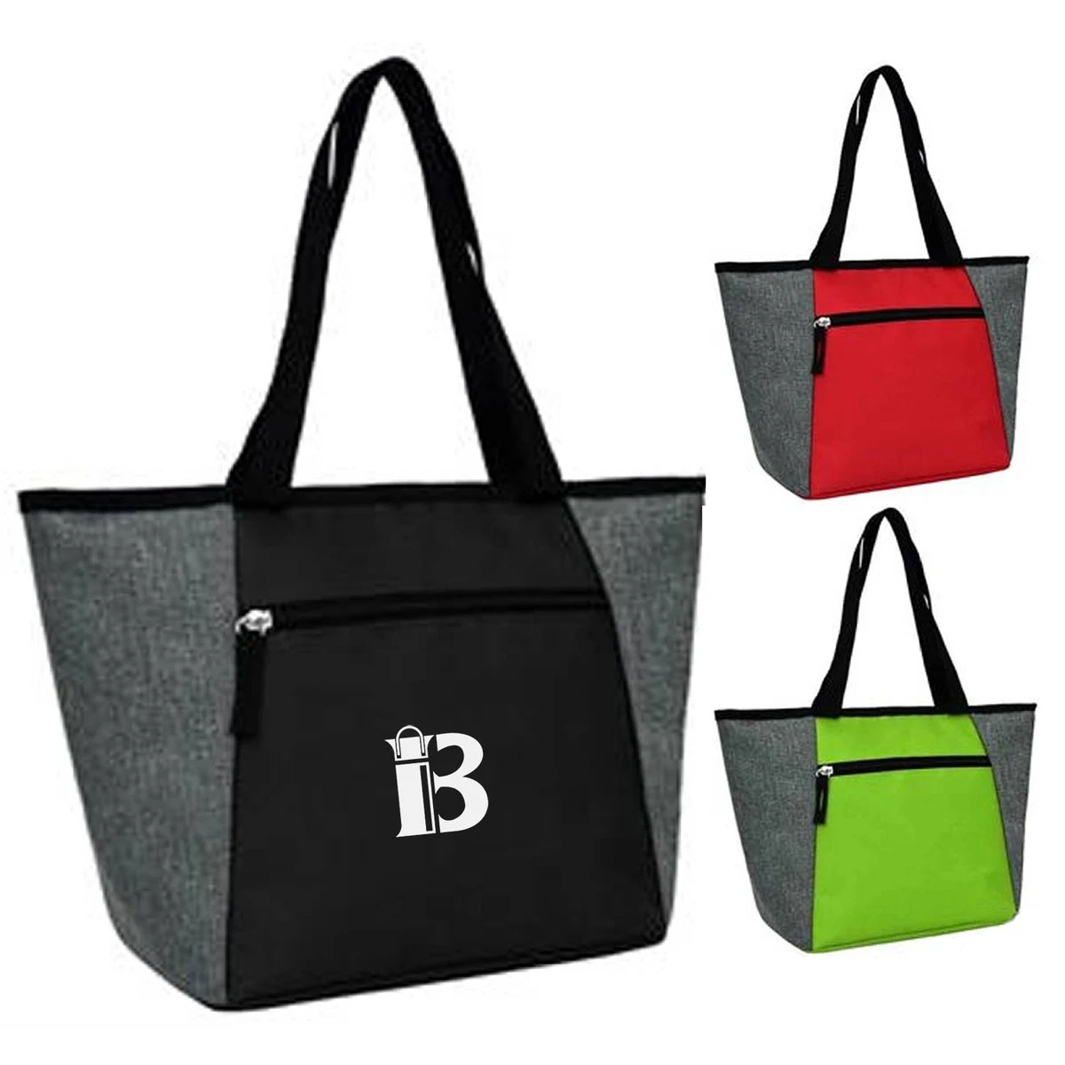 12L Oxford Insulated Cooler Tote Bag w/ Zipper 1