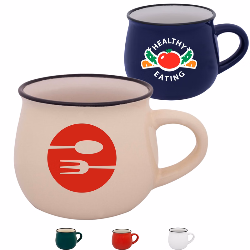 Classic Pottery Ceramic Coffee Mug 12 oz. Glossy Coffee Mugs
