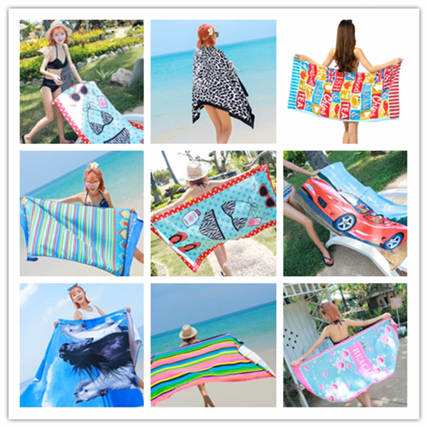 Digital printing polyester beach towel