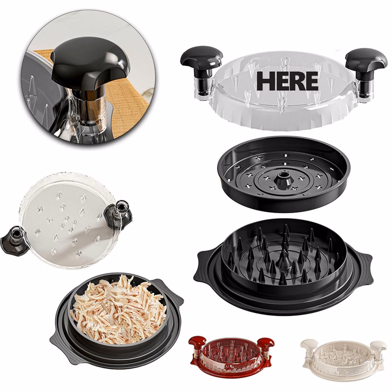 Manual Meat Shredder Bowl Non Slip Food Processor