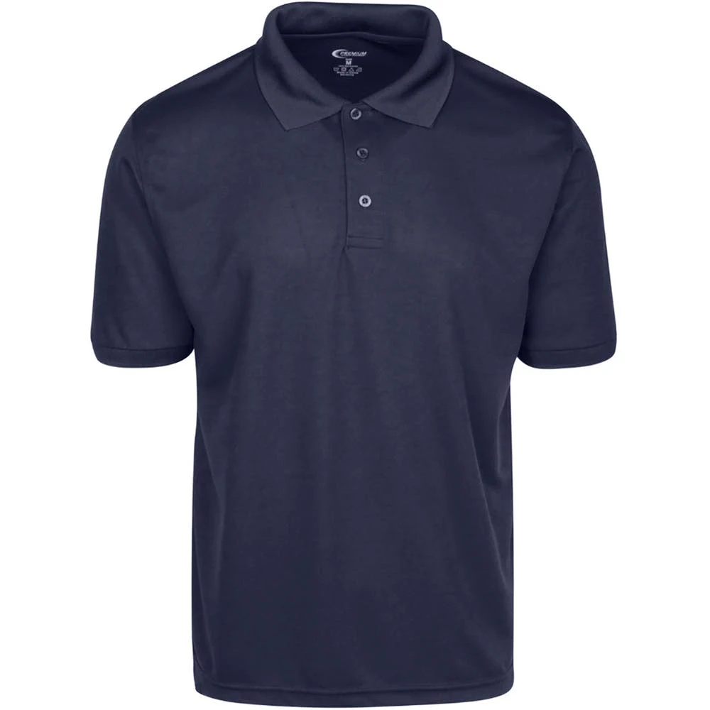 Men's Polo Shirts - Navy XL Moisture Wicking 1