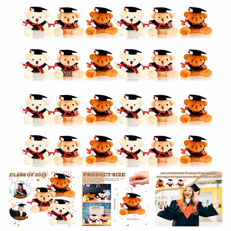Mini Graduation Bear Toy