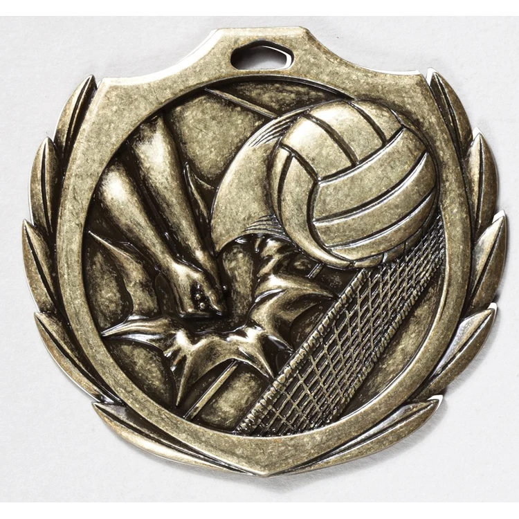 Volleyball Burst Medal 2 1/4" 1