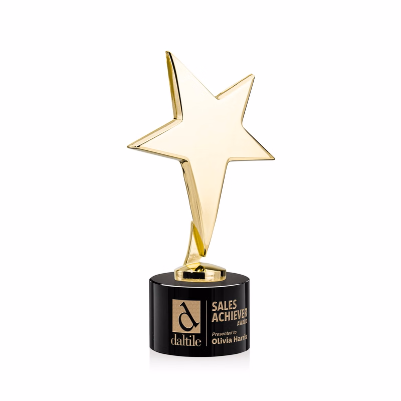 Tuscany Gold Star on Marvel Base - Black