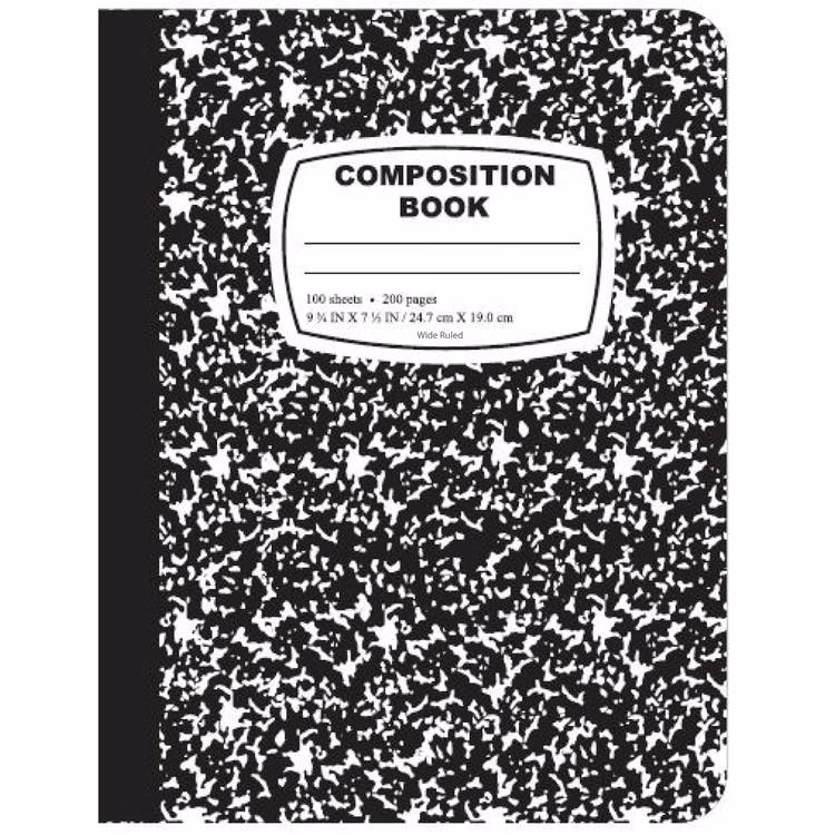 Composition Books - 100 Sheets Wide Ruled