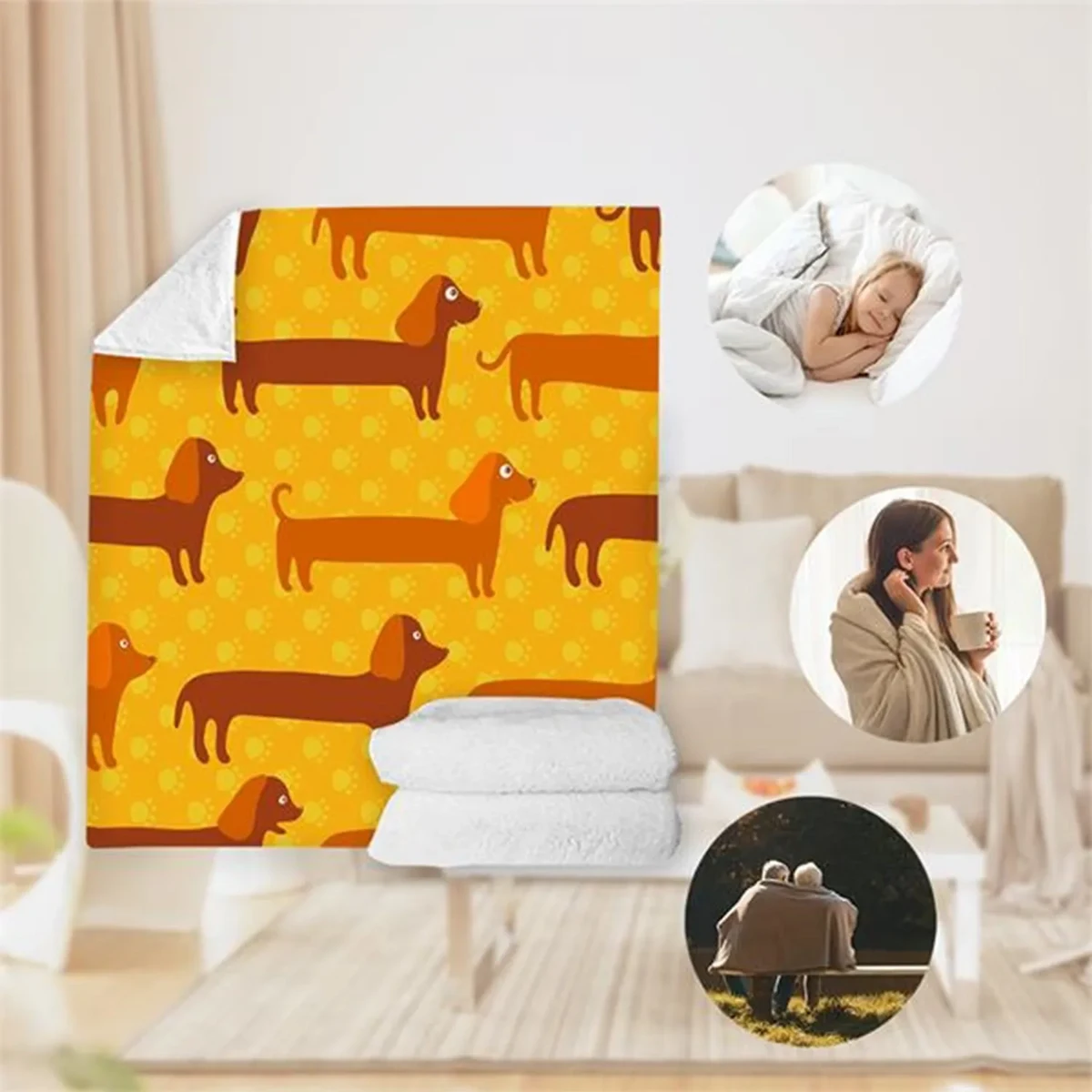 Custom Fleece Throw Blanket 1