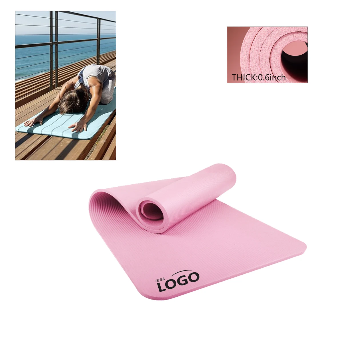 Custom Anti Slip Fitness Yoga Mat 1