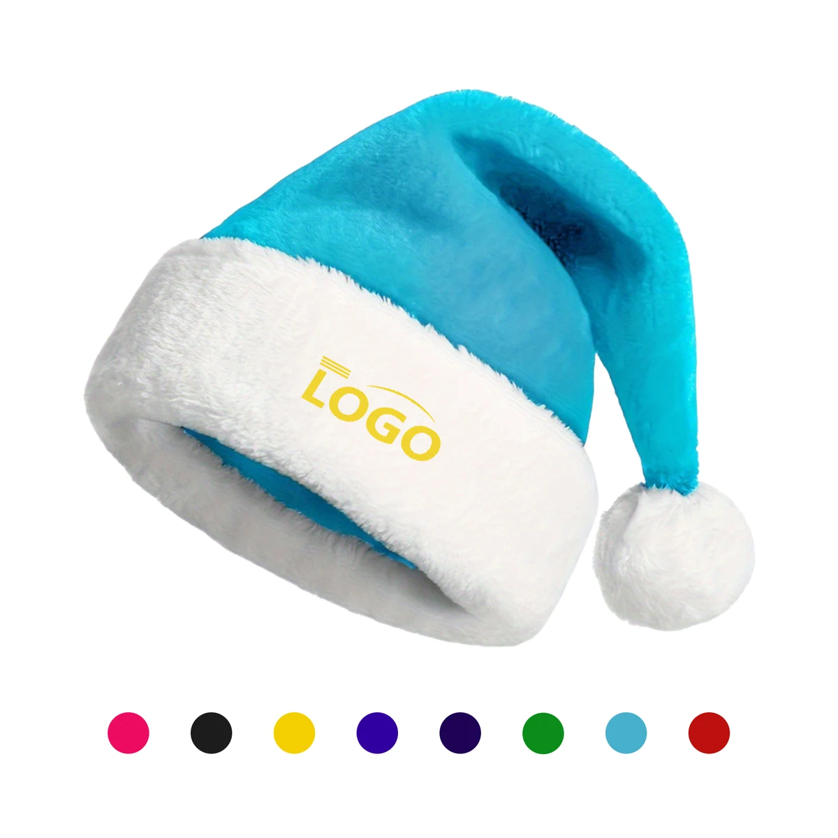 Plush Colorful Christmas Hat 1