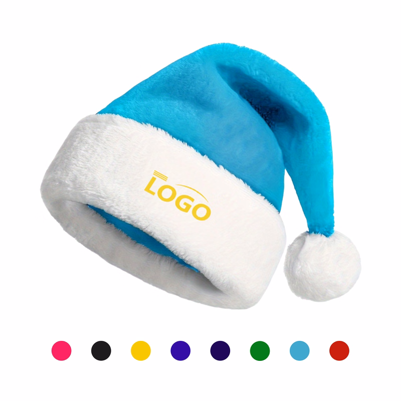 Plush Colorful Christmas Hat