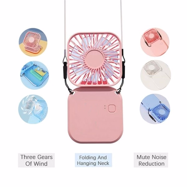 Outside Personal Necklace Mini Fan around your neck and enjoy a cool breeze