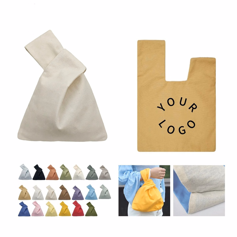 Cotton Wristlet Bag with 12 Inch Spacious Interior