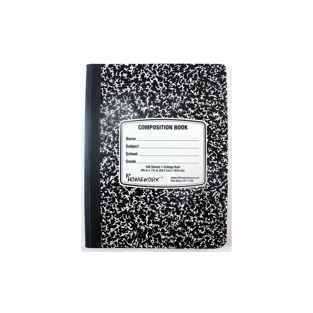 Marbled College Ruled Composition Notebooks - 100 Sheets 1