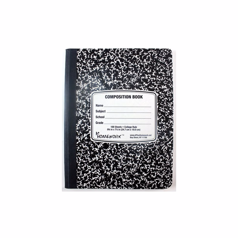 Marbled College Ruled Composition Notebooks - 100 Sheets