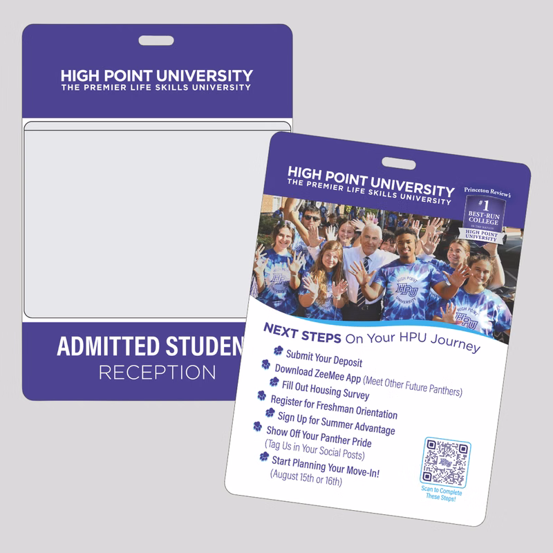 Event Badge with Pocket, Super Size (4.3125" x 6")