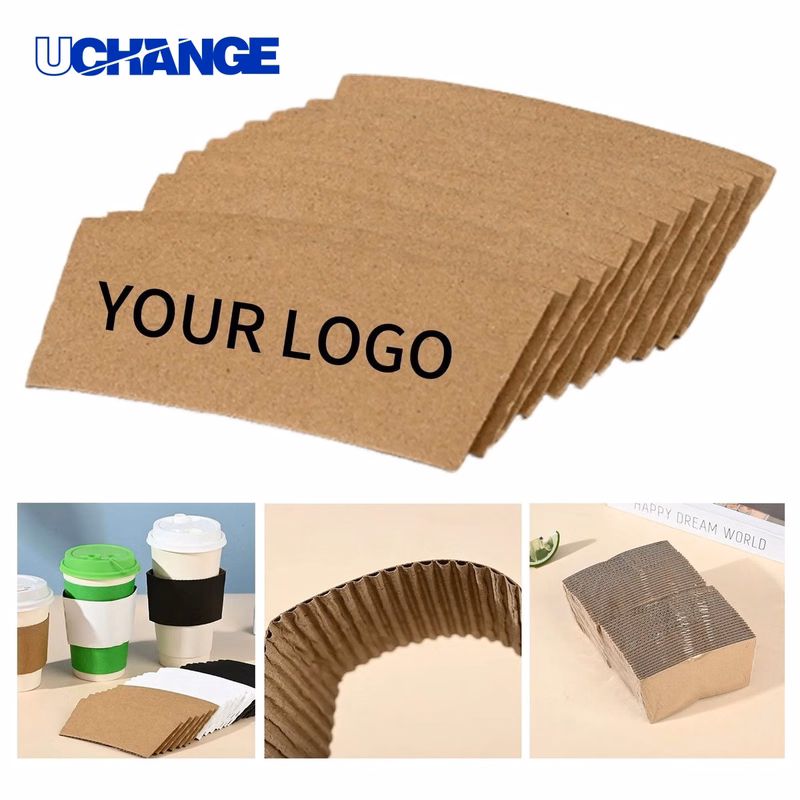 Kraft Coffee Sleeve Wrap for Hot Drinks
