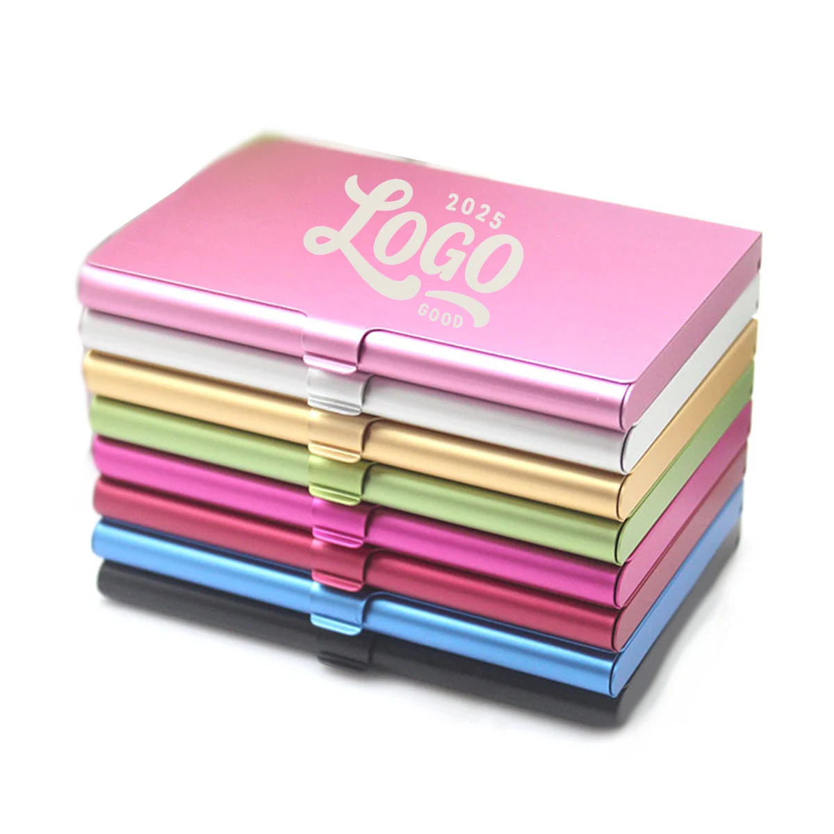 Aluminum Alloy Hinge Business Card Holder 1