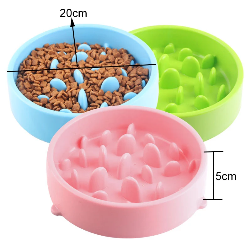ABS Slow Feed Pet Dog Bowl 1