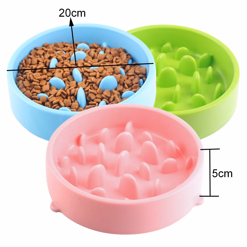 ABS Slow Feed Pet Dog Bowl