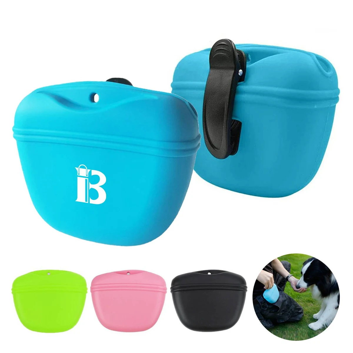 Silicone Dog Food Magnetic Training Belt Bag 1