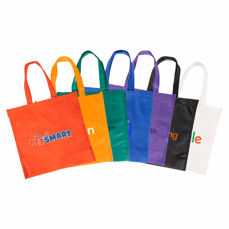 Textured Non Woven Tote Bag - Full Color