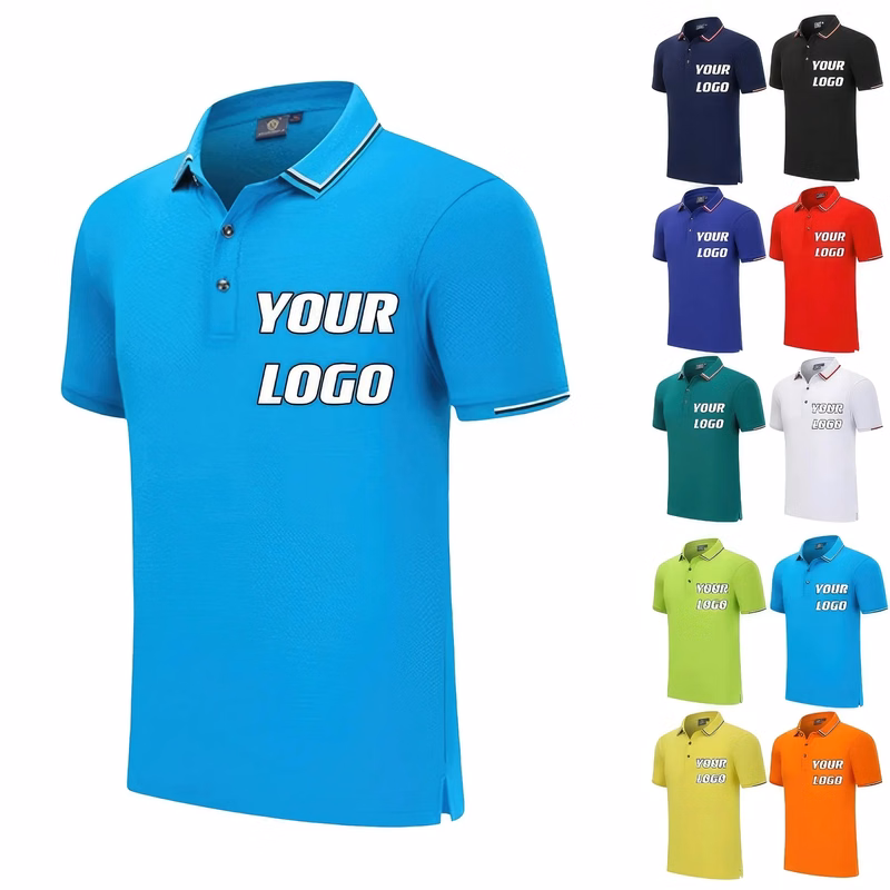 Men's Classic Fit Short Sleeve Dual Tipped Collar Polo Shirt