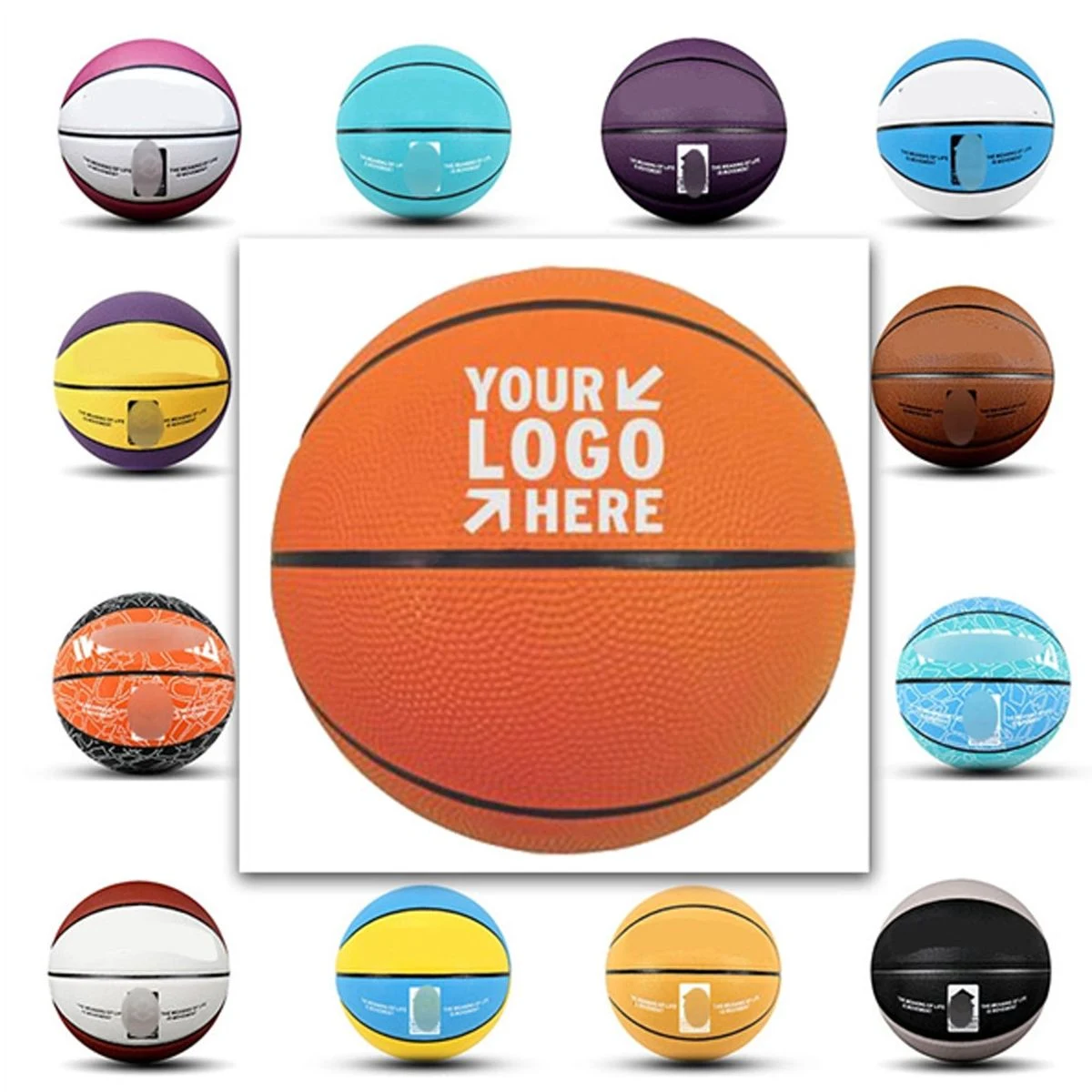 Custom Miniature Rubber Basketball 1