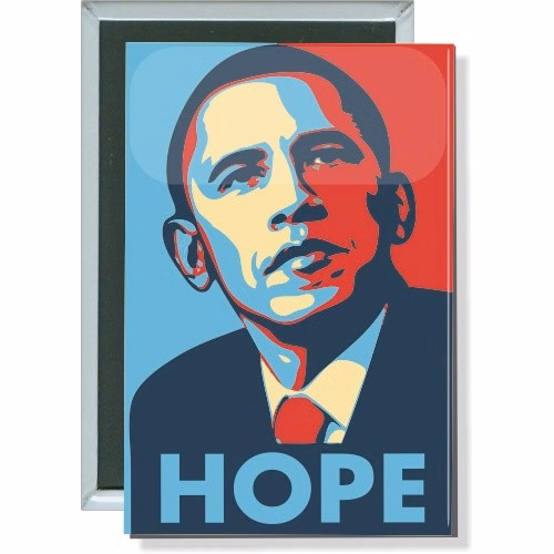 Barack Obama Hope, Political Button