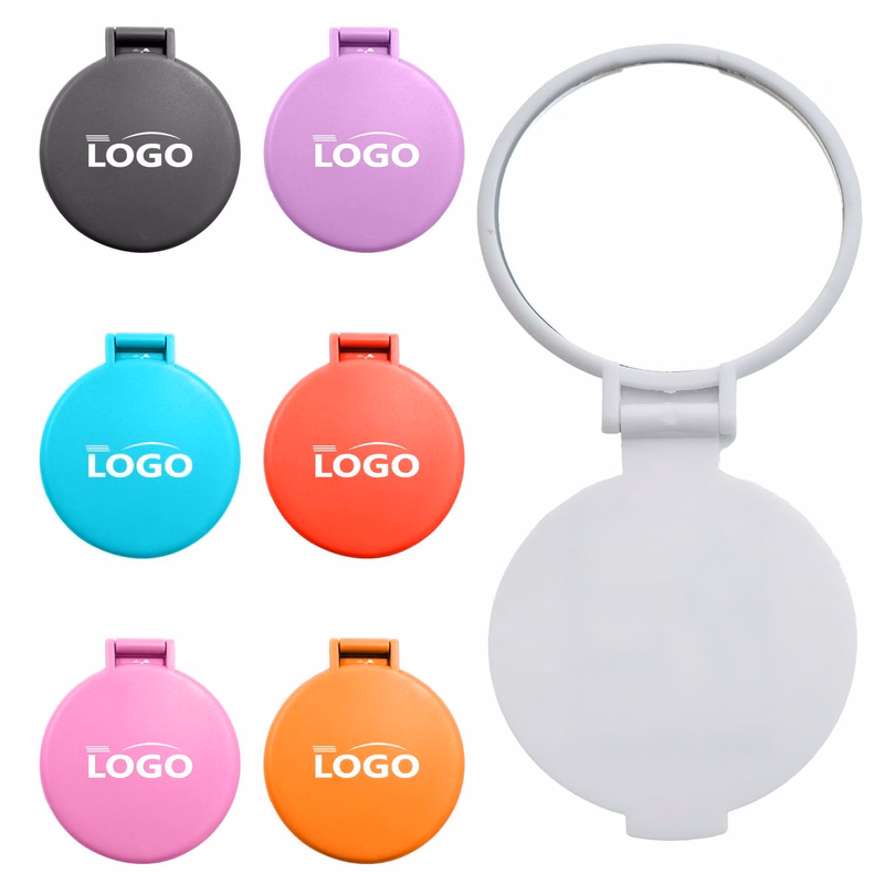 Portable Compact Mini Round Folding Travel Makeup Mirror