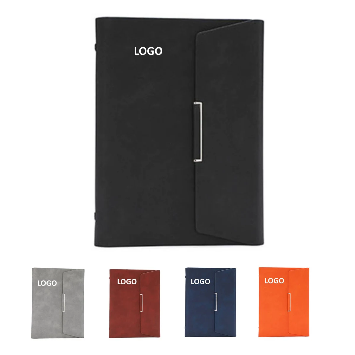 Business PU Leather Tri-Fold Notebook With Pen Gift Pack 1