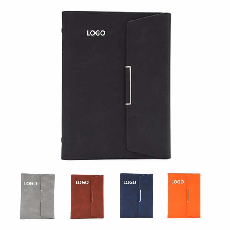 Business PU Leather Tri-Fold Notebook With Pen Gift Pack