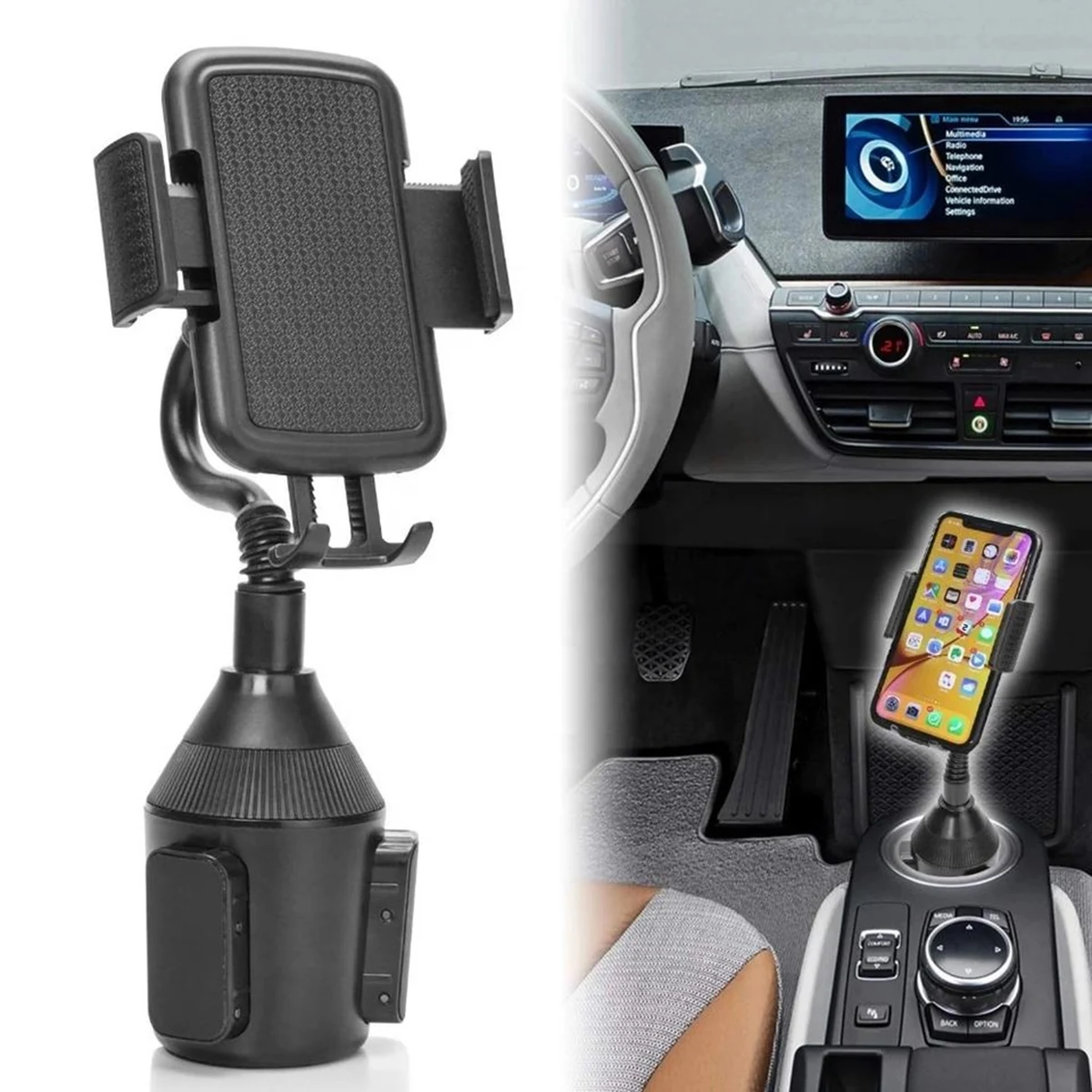 Adjustable Car Cup Phone Holder 1