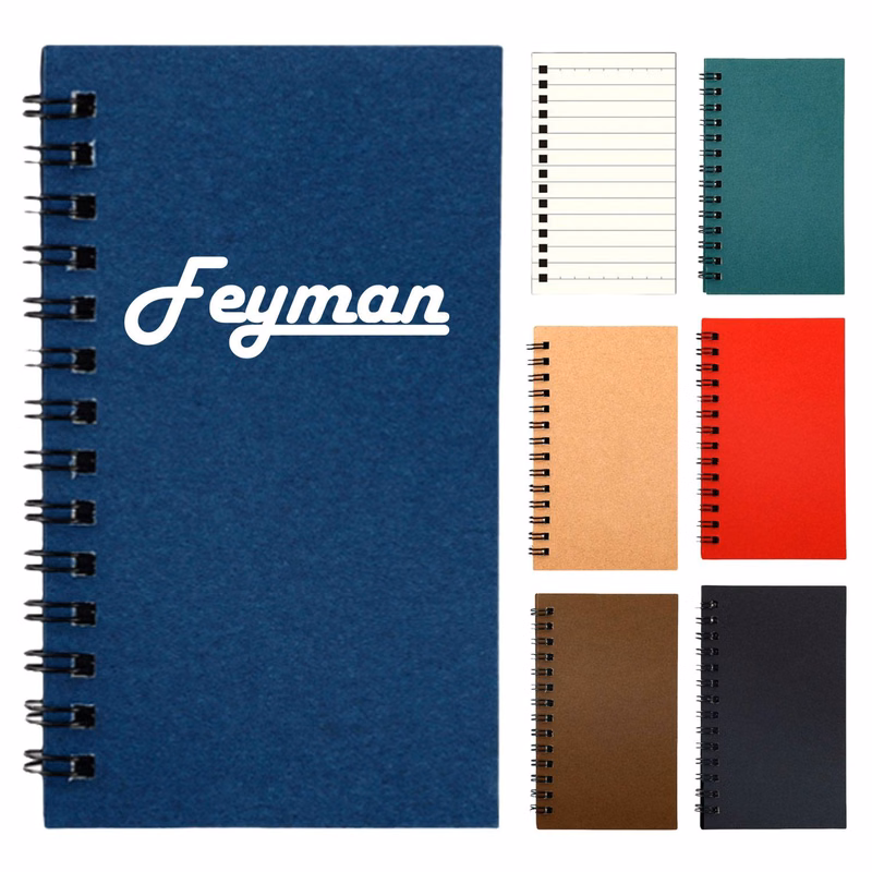 B7 120 Pages Mini Kraft Paper Portable Spiral Notebook