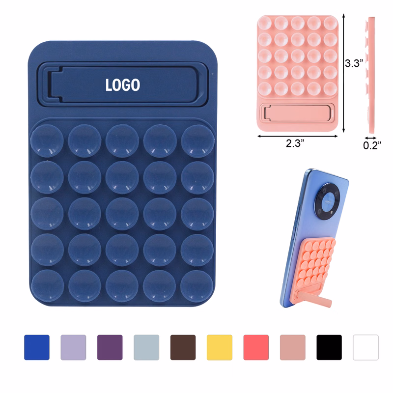 Silicone Suction Phone Stand With 25 Grip Pads For Hands Free Use