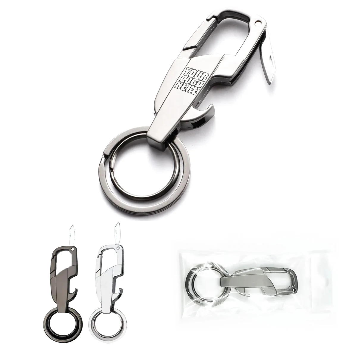 Keychain Bottle Opener With Mini Knife 1