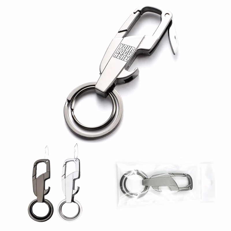 Keychain Bottle Opener With Mini Knife
