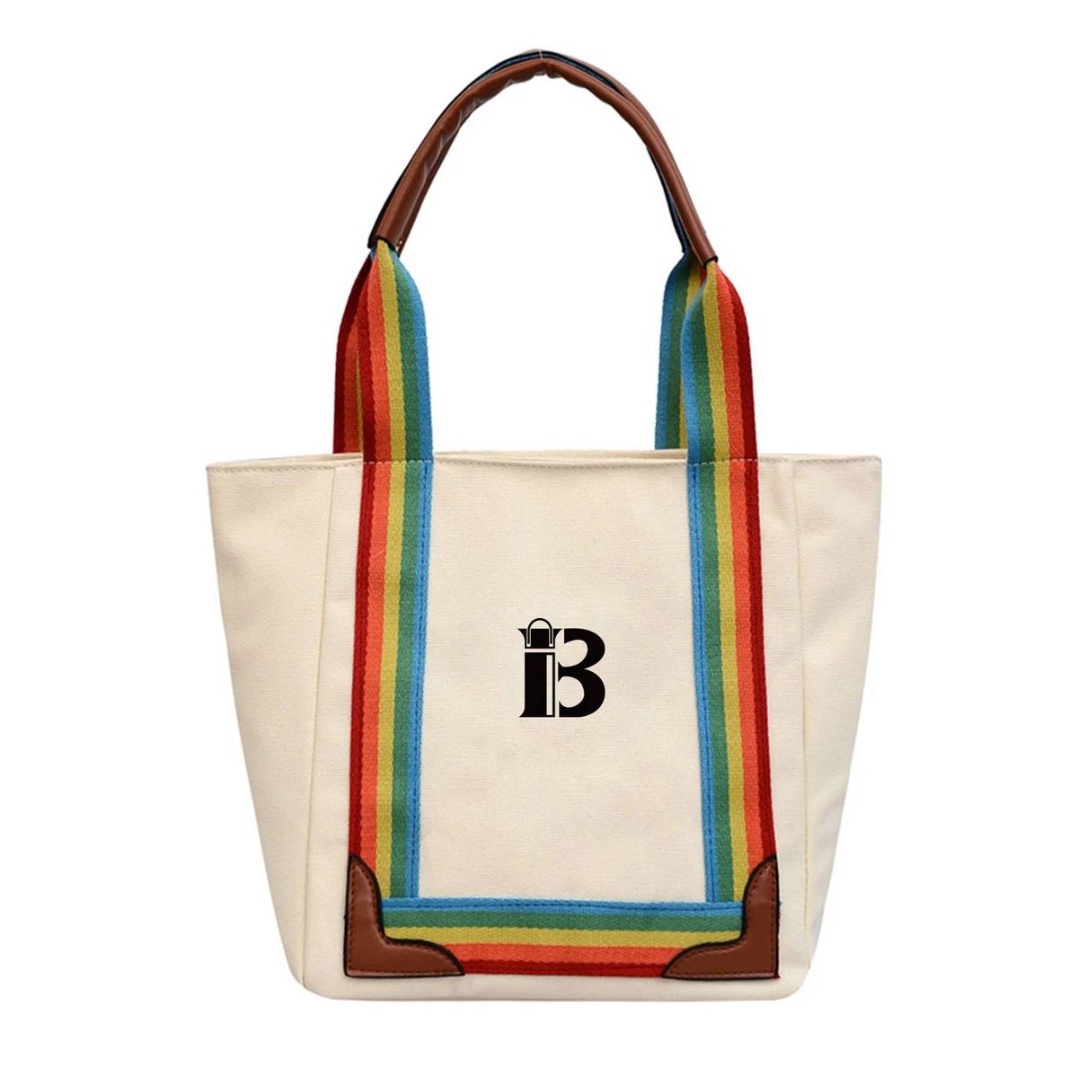 Large Capacity Canvas Tote Bag, custom tote bag with logo imprint 1