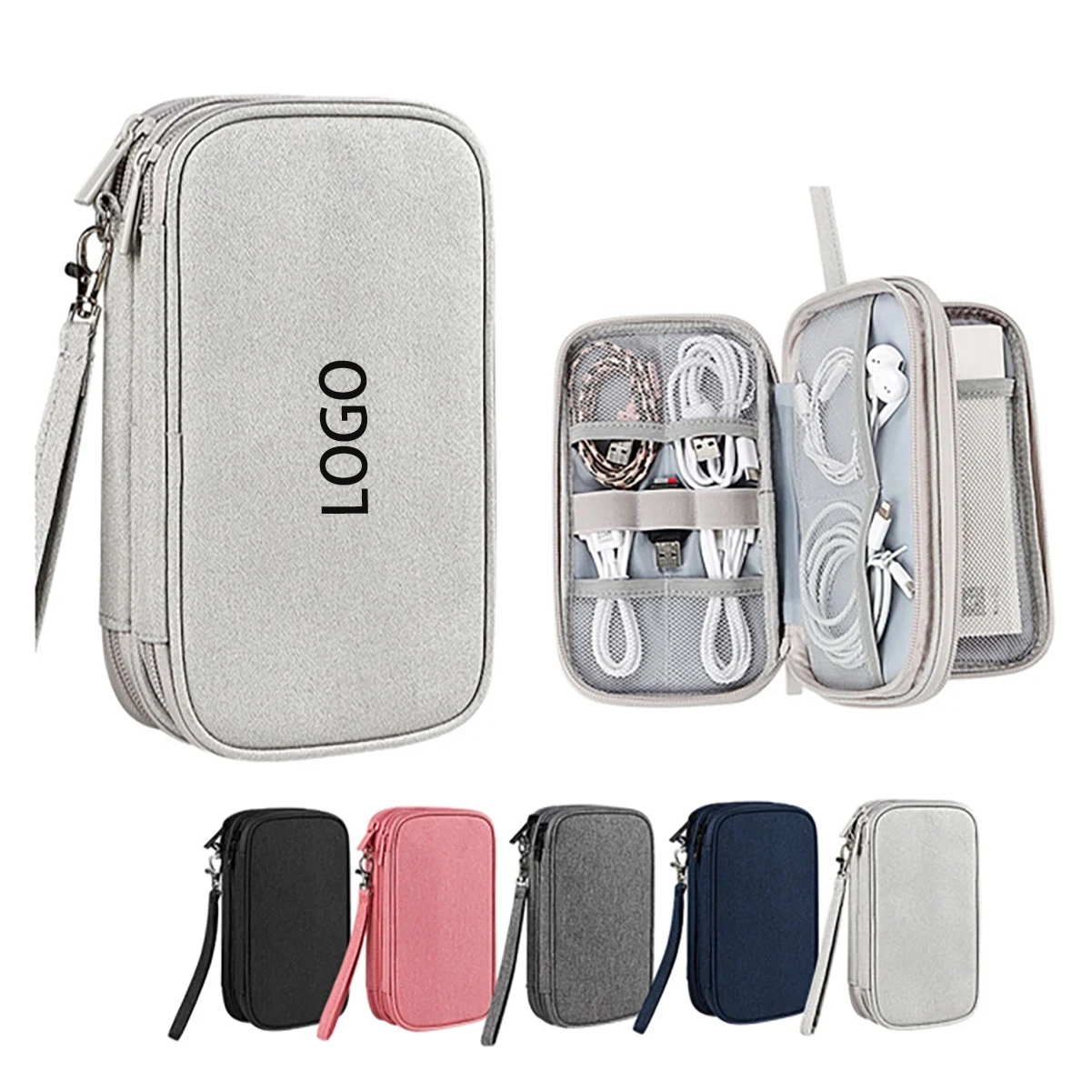 Portable Storage Pouch Bag Cable Organizer 1