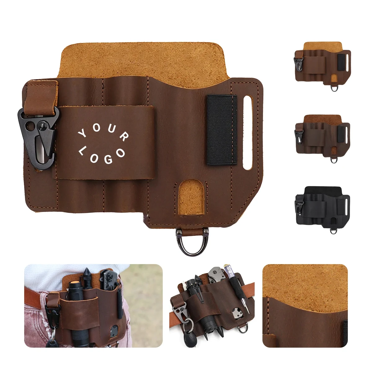 Leather Tool Pouch with Protective and Durable Design 1