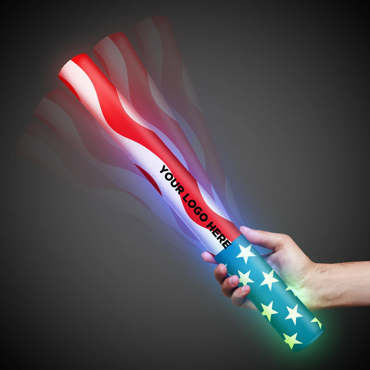 Patriotic 16" Sleeved Light Up LED Glow Lumiton 1