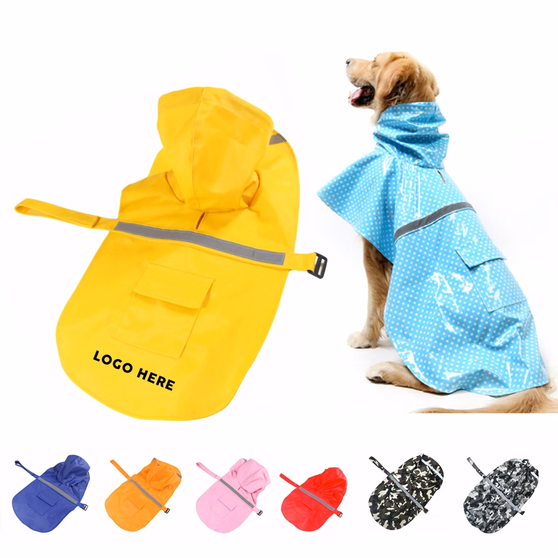 Waterproof Dog Raincoat with Reflective Safety Strips