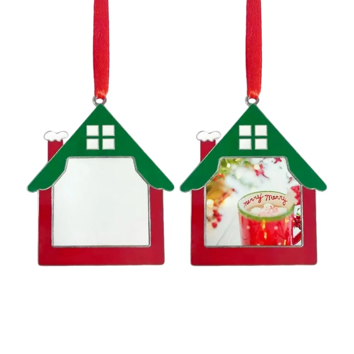 House Photo Frame Christmas Ornament 1